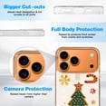 thumbnail image 6 of Case For Apple iPhone Air / 17 Pro / 17 Pro Max Series Case, Slim Thin Transparent Flexible Clear TPU Shockproof Phone Case For iPhone 17 Series, Christmas Tree Pattern (4), 6 of 6