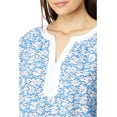 thumbnail image 3 of Lilly Pulitzer Women's Camryn Tunic Shirt, Lunar Blue Palm Beach Petals Medium, 3 of 3