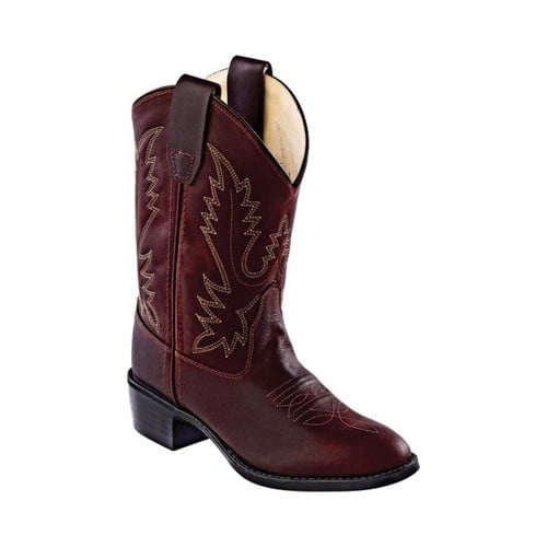 Toddler//Little Kid Oiled Rust Boot 12.5 Little Kid M 1152 Old West Kids Boots Unisex Round Toe Western Boot