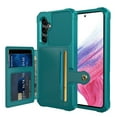 thumbnail image 2 of TECH CIRCLE Galaxy A54 5G Wallet Case, Shockproof Rubber Card Holder Wallet PU Leather Back Phone Case Kickstand Protective Scratch Hybrid Bumper Shell for Samsung Galaxy A54 5G 6.5" 2023,Green, 2 of 7