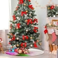thumbnail image 4 of FMSHPON Mother's Day Art Flower Xmas Christmas Tree Skirt Stand Mat for Holiday Party Decoration Indoor Outdoor 48 inches, 4 of 6