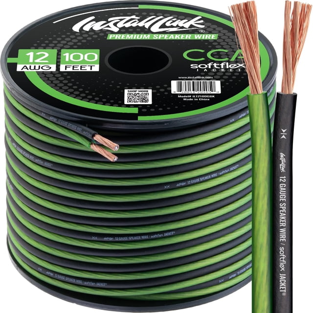 Cable de altavoz Install Link, calibre 12 AWG (30,5 m) CCA