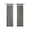 Charcoal, variant on Gracie Mills Elroy Twist Tab Lined Faux Silk Window Curtain Panel - GRACE-113