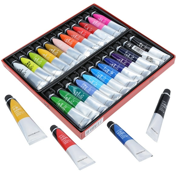 Acrylic Paint, Easy to Operate Easy to Carry Paint Tube, Long-term Use Homes for Christmas Birthdays Valentine's Day Offices