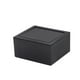thumbnail image 2 of Caja para gemelos, caja negra para pendientes para hombres y mujeres, caja organizadora giratoria para gemelos, 2 of 8