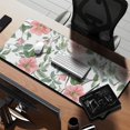 thumbnail image 2 of Long Mouse Pads for Desk,Pioneer Flower Floral Print Pattern Desk Mats on Top Of Desks, Desk Mouse Pad Extra Large with 3mm Non-Slip Base and Stitched Edge for Gaming,Office,Work,Home 35.4"x15.7", 2 of 6