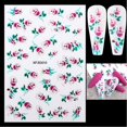 thumbnail image 4 of D Calcomanías adhesivas para uñas 5D, 6 hojas de mariposa, rosa, flor, escamas de pescado, estereoscópicas, autoadhesivas en relieve, para decoraciones de diseño de uñas acrílic, 4 of 5
