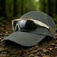 thumbnail image 3 of Gorra deportiva transpirable de malla para exteriores con panel de parche | Gorra de béisbol táctica de secado rápido para senderismo y pesca | Talla única ajustable para guardar gafas de sol, 3 of 8