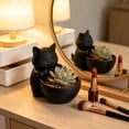 thumbnail image 5 of MMJ Plants Planter Cat Hugging Bowl Cute Flower Pot with Drainage Hole for Desk Indoor Plant 3.5x2.4x2.8in, 5 of 6