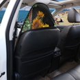 thumbnail image 5 of Chririnla Front Seat Towel Cover Microfiber, Non Slip Back, Compatible with Van Truck Seat, for Cars Trucks Vans, Sunflower Butterfly, 5 of 7