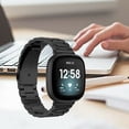 thumbnail image 5 of FIEWESEY Compatible with Fitbit Versa 3/Versa Sense Bands, Stainless Steel Metal Replacement Strap Bracelet Wrist Band for Men/Women(Black), 5 of 5