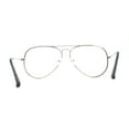 thumbnail image 4 of Iconic Tear Drop Clear Lens Metal Rim Cop Glasses Silver, 4 of 4