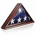 thumbnail image 3 of Reminded Memorial Veteran American Flag Display Case, Solid Wood Cherry Finish, 3 of 4