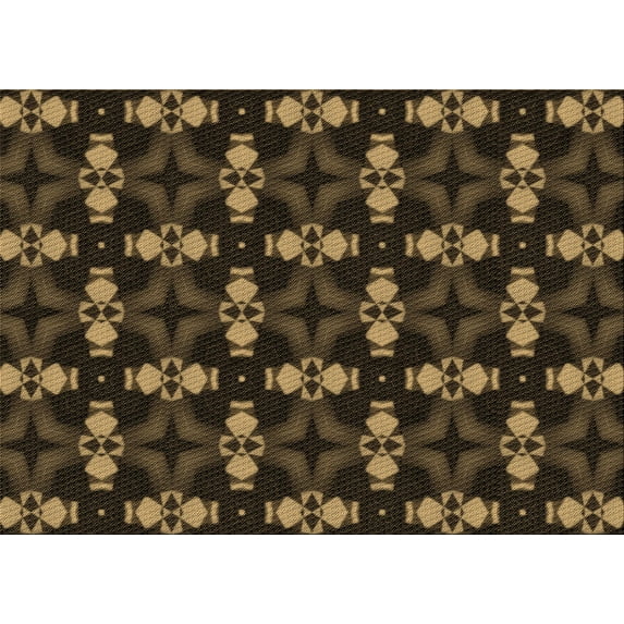 Ahgly Company Indoor Rectangle Patterned Light Brown Area Rugs, 7' x 9'