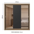 thumbnail image 3 of Ropero Closet Madesa Nobre 3 Puertas 2 Espejos MN 2, 3 of 5