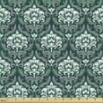 thumbnail image 2 of Ambesonne Damask Fabric by the Yard Upholstery, Floral Victorian, 1 Yard, Grey White, 2 of 5