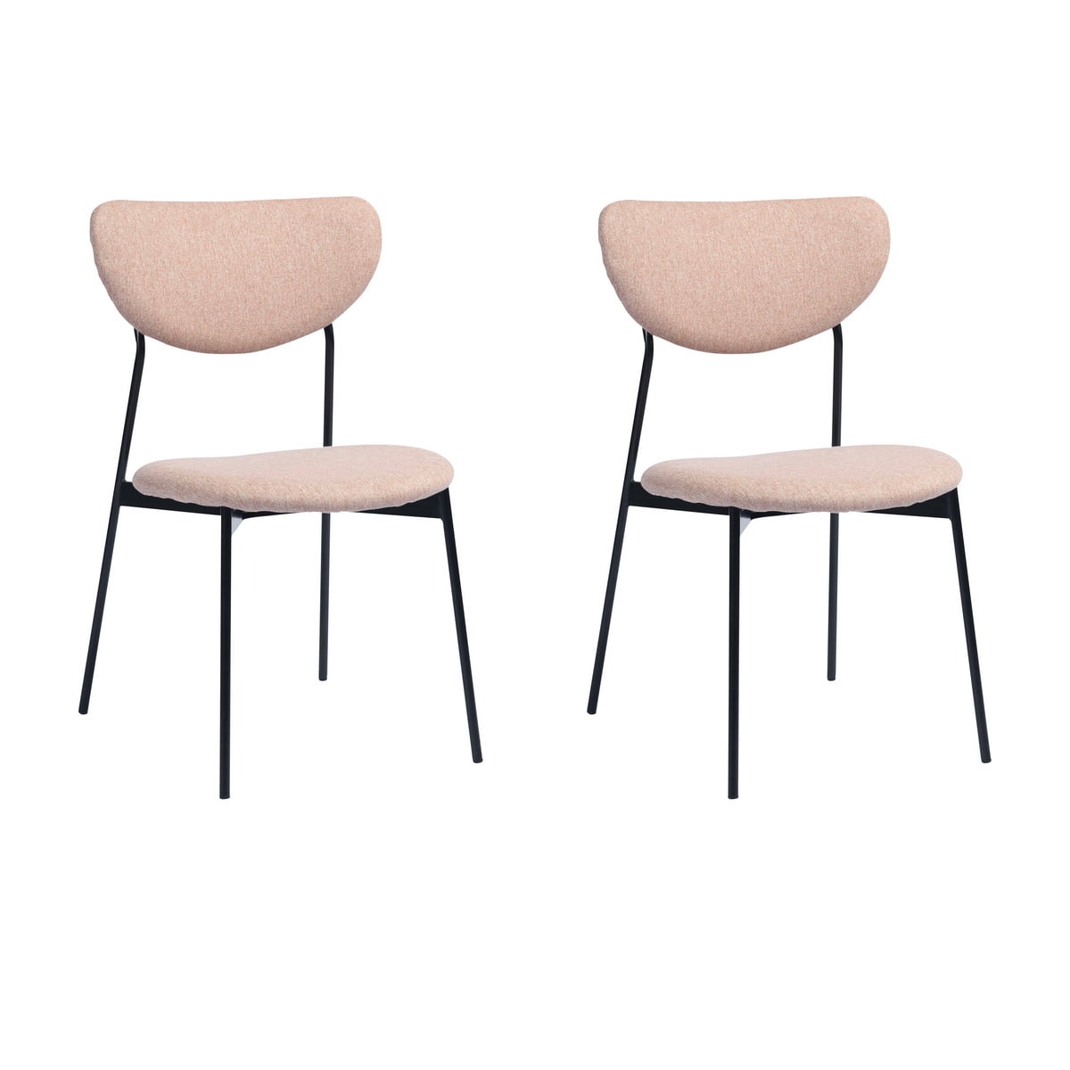 HouseInBox Modern Blush Dining Chairs Set of 2, Dining Room Chairs Soft