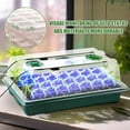 thumbnail image 6 of 2 Pack Seed Starter Tray with Grow Light, 80 Cells Indoor Greenhouse Kit, 360° Full Spectrum LED, Smart Timer, 5 Brightness Levels Indoor Plant Starter Kit for Home Gardeners, 6 of 8