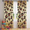 thumbnail image 5 of Blackout Kids Curtains,Gold and Brown Of Leopard Print Childrens Insulated Curtains Set Of 2,Bedroom Essentials,Toddler Room Decor 42"x84", 5 of 5