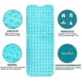 thumbnail image 3 of Anti-Slip Bath Mat, Mildew Resistant, Extra Long, Antibacterial, BPA, Latex Phthalate Free, Machine Washable, Best for Kids, 39x16in Green, 3 of 5