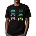 thumbnail image 6 of Game Consoles Men's T Shirts Colorful T-Shirt for Men Crew Neck Tees Cotton Tops, Black, S, 6 of 7