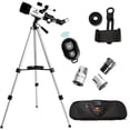 thumbnail image 2 of Gskyre 70mm f/5.7 Refractor Telescope with Phone Adapter, Wireless Remote, Tripod, and Carry Case, 2 of 6