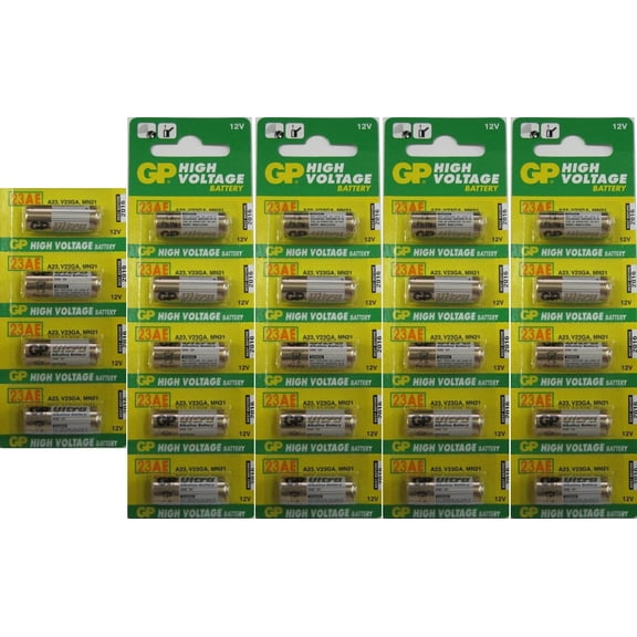 GP High Voltage 12v A23 23AE Batteries x 24
