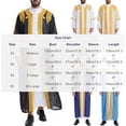 thumbnail image 3 of Open Front Thobe for Men Embroidery Bisht Sleeveless Arabic Dishdasha Mesh Stand Collar Arab Thobe for Wedding & Celebration Beige XXL, 3 of 8