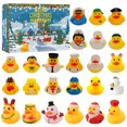thumbnail image 1 of Regalo de pato de goma de Navidad, pequeño pato amarillo, caja de calendario de Adviento de Navidad, caja ciega de cuenta atrás, juego de juguetes, 1 of 2