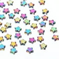 thumbnail image 1 of Uxcell Perlas de Estrella de Cristal de 8 mm, 400 Pcs Separadores de Vidrio en Forma de Estrella, Encantos Coloridos, 1 of 6