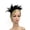 Black, variant on CXHEGBEJ 1920s Fascinator with Feathers Flapper Headband for Women Wedding Tea Party Plain Color Headwear Headpiece Hair Accessories Green