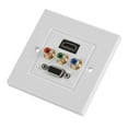thumbnail image 2 of Panel de pared multimedia integrado tres en uno con conector de audio y vídeo HDMI, VGA y 3RCA, 2 of 12