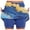 Blue, variant on Women's Leisure Fitness Sports Tie Dyed Printed Double Layer Skirt Pants Pocket Half Skirt Skater Skirts Crib Bed Skirt Girls Midi Skirt Skirt Bathing Suits for Women Tennis Skirt with Shorts Skirt