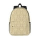thumbnail image 1 of Easygdp Damask Beige Tan Brown Mochila Ligera de 15 Pulgadas para Estudiantes, Mochila Cómoda para la Escuela y Viajes, Correas Ajustables, 1 of 6