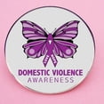 thumbnail image 2 of 3x3cm Awareness Of Domestic Violence Pin Purple Ribbon Metal Alloy Badge Fashion Accessory, 2 of 5
