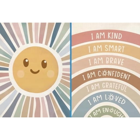 FCCUYE Framed Nursery Wall Art Set of 3, Pink Flower Botanical Pictures Wall Decor, Green Bunny Paintings, Cute Animal Canvas Prints for Girls and Boys Kids Room, Baby Room Decor 12x16 Inches