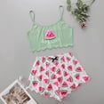 thumbnail image 2 of XIAONU Breathable Short Sleeve Pajama Set for Women Graphic Turn Down Collar Halloween Nightwear, 2 of 4