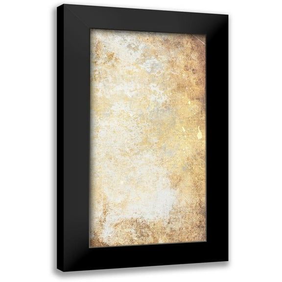 Villa, Mlli 9x14 Black Modern Framed Museum Art Print Titled - Abstract Silver Gold Mate