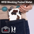 thumbnail image 5 of Wrangler Small Wallet Women Slim Thin Wallets Card Cases Money Organizer Minimalist Pocket Wallet with RFID Lining, Cow Brown, 5 of 7