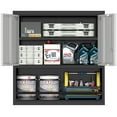 thumbnail image 4 of Marage Garage Cabinet,Metal Locking Wall Cabinet for Garage,Utility Cabinet for Office,Warehouse,Grey-Black, 4 of 8