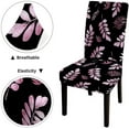 thumbnail image 5 of Palm Leave Watercolor Dining Chair Covers,Chair Covers for Dining Room 6 Pack,Stretch Spandex Removable Washable Printed Kitchen Chair Covers for Dining Room,Living Room,Hotel,Banquet,Party, 5 of 5