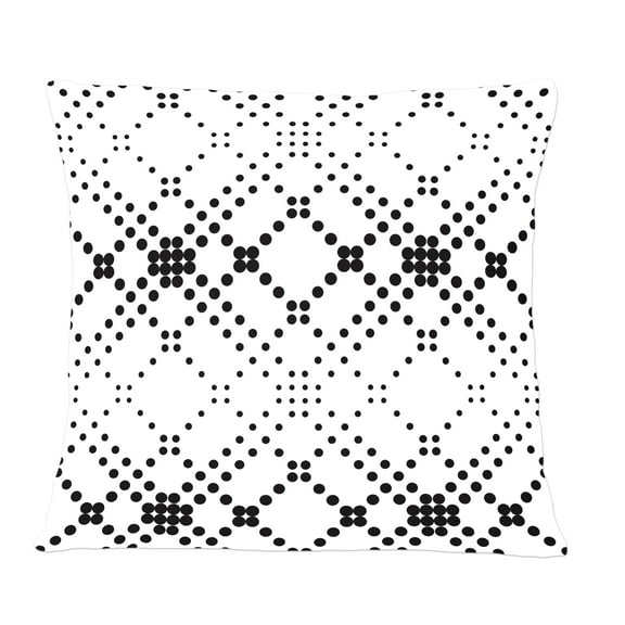 Designart Retro Geometrical Abstract Minimal Pattern IX' Mid-Century Modern Throw Pillow - 12x20