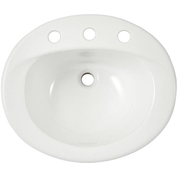 Toto Reliance Commercial 20" Drop In Bathroom Sink with 3 Holes Drilled