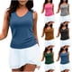 thumbnail image 1 of Camisas de otoño,Blusa informal sin mangas con cuello en V para mujer, mezcla de poliéster y elastano suave, cómoda para el verano en casa, sopatenor, 1 of 8
