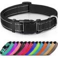 thumbnail image 1 of LAICAIW Reflective Dog Collar,Soft Neoprene Padded Breathable Nylon Pet Collar Adjustable for Small Dogs,Black,S, 1 of 7