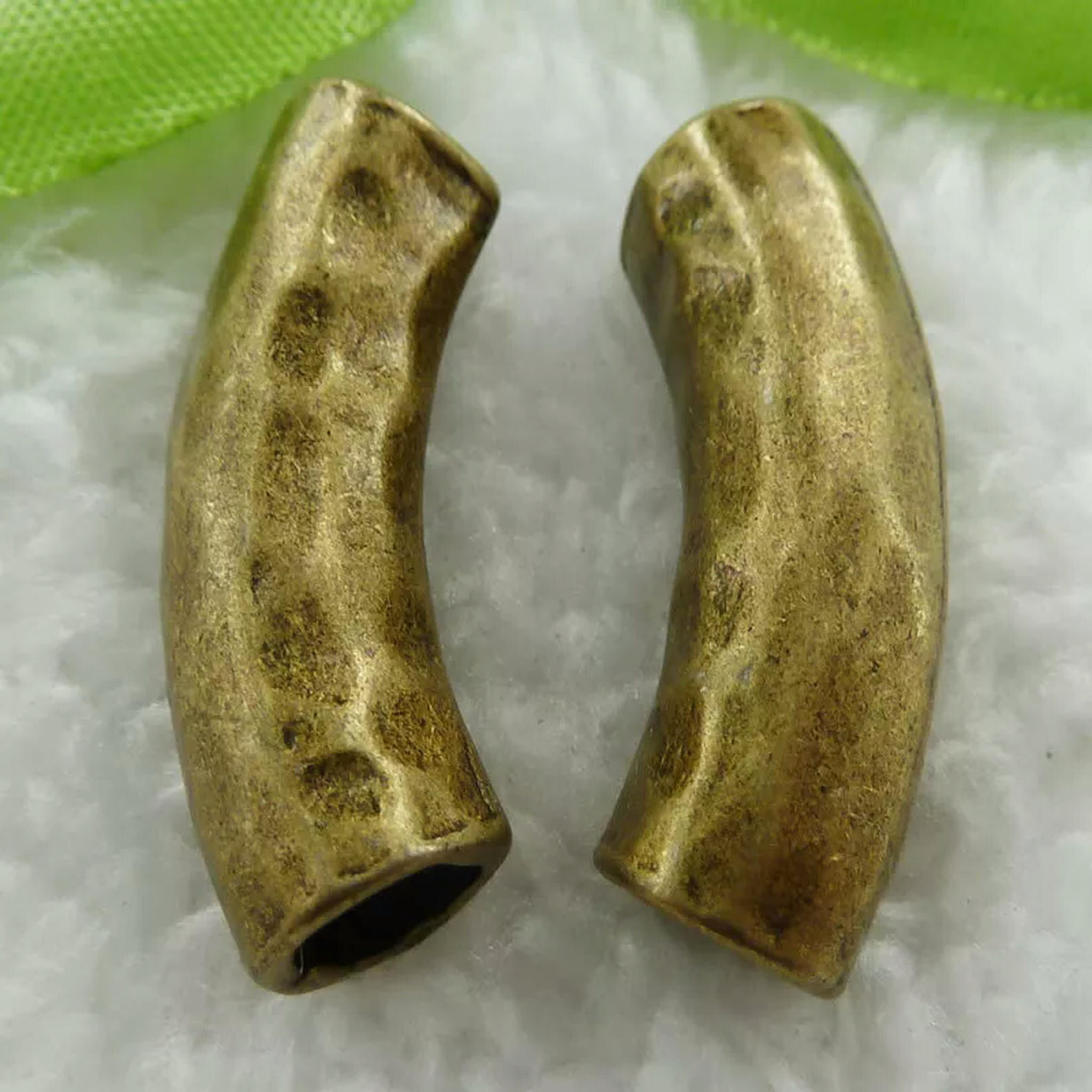 HOOUN 80 pcs bronze plated tube spacers 30x10mm B584