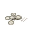 thumbnail image 2 of 10 Pcs Ruedas de Corte y Pulido de Diamante Recubiertas de 35 mm con Mandril de 1/8", 2 of 2