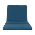 thumbnail image 3 of Jessica Outdoor Water Resistant Chaise Lounge Cushion, Set of 2, Blue, 3 of 5