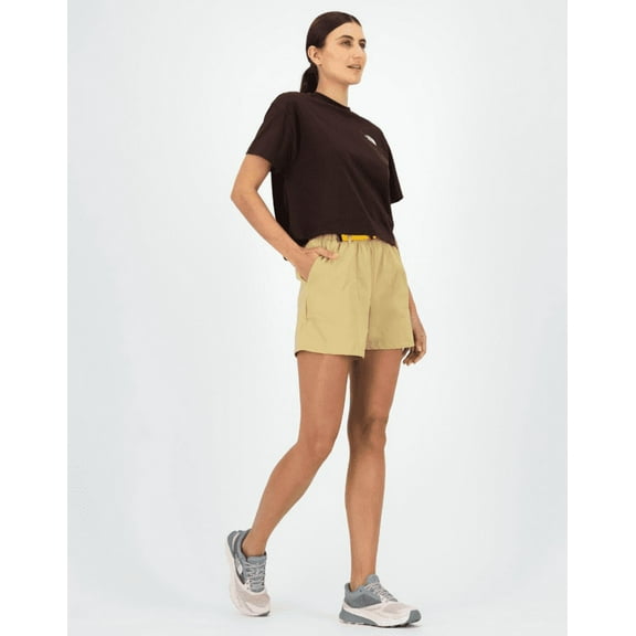 The North Face Womens Class V Pathfinder Belted Short, Khaki, Large