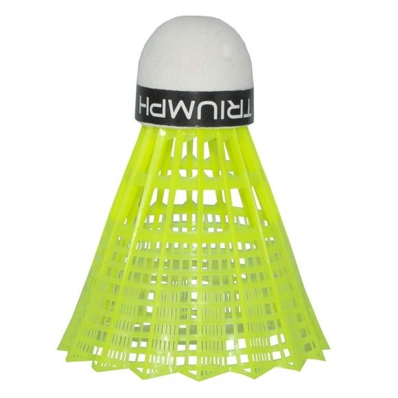 TRIUMPH Neo 2000 Nylon Badminton Shuttlecocks , Stable and Sturdy High Speed | Training Shuttlecock for Indoor and Outdoor Sports | Green , Pack Of 6